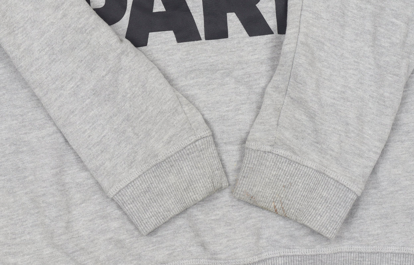 Ivy Park Women's Grey Pullover Hoodie Small Logo Cotton Blend