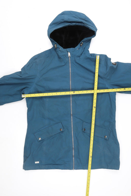 Regatta Men's Blue Hooded Parka Jacket L Windproof Water Resistant