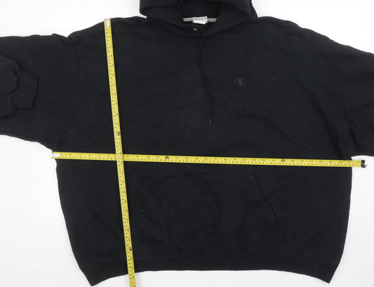 Mens UK 3XL Relaxed Champion Black Pullover Hoodie