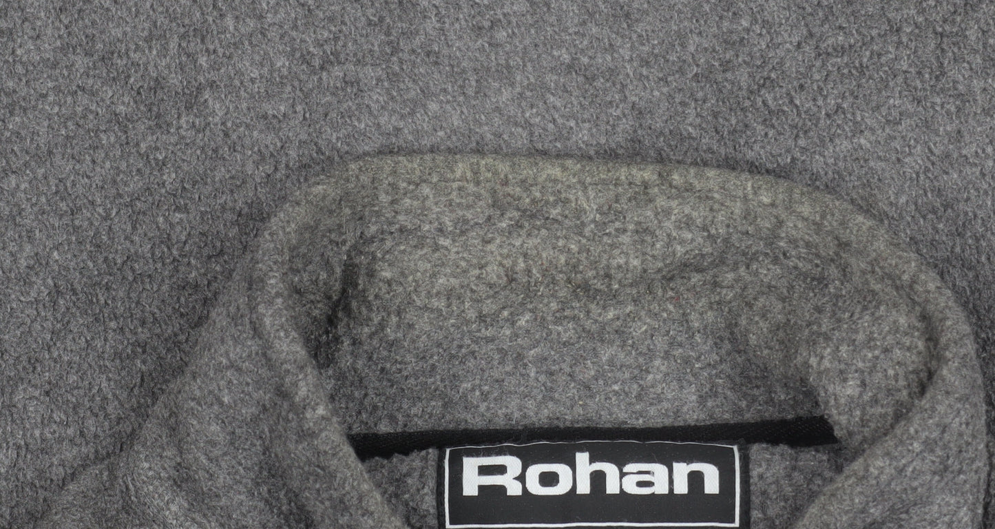 Mens UK L Regular Rohan Grey Full Zip Sweatshirt