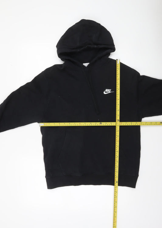 Mens UK S Regular Nike Black Pullover Hoodie