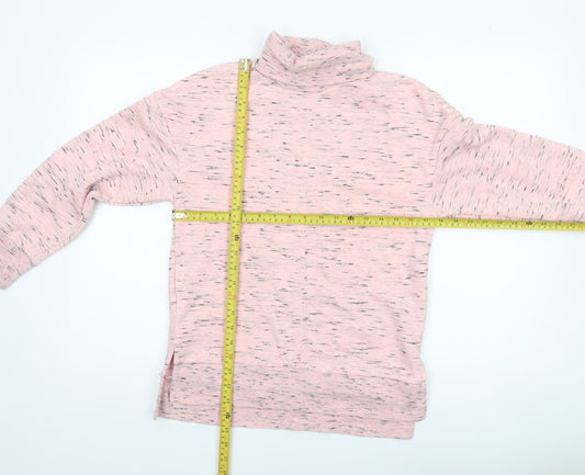 Marks and Spencer Women Pink Mix Cowl Neck Pullover Sweatshirt Size 8