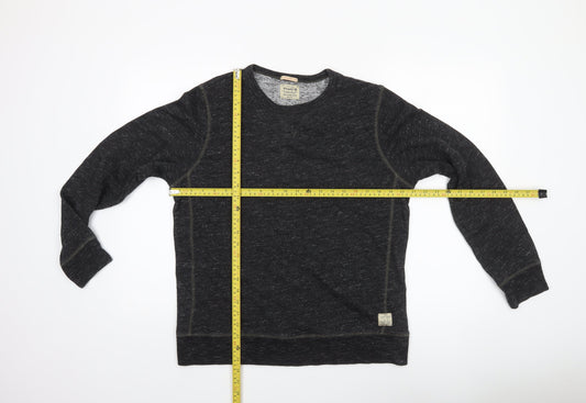 Mens UK M Regular JACK & JONES Black Pullover Sweatshirt