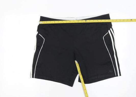 Adidas Men's Black Athletic Mesh Sports Shorts Size S