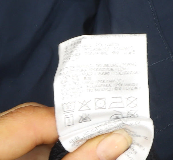 Jack Wolfskin Men’s Blue Waterproof Hooded Parka Jacket Size M