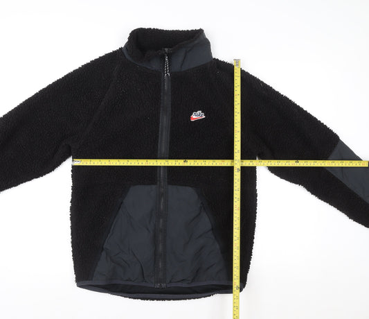Mens UK S Regular Nike Black Full Zip Sweatshirt