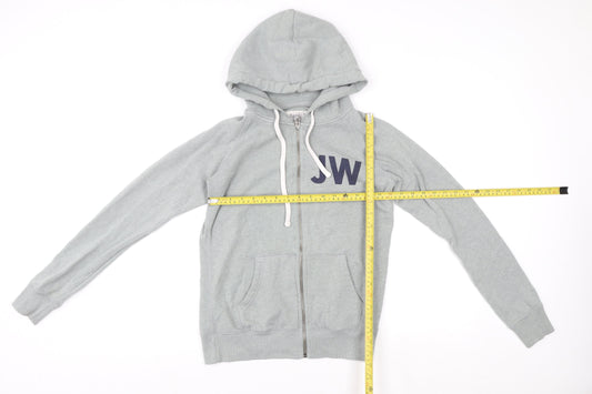 Mens UK M Regular Jack Wills Grey Full Zip Hoodie