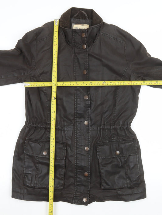 Womens UK Size 10 Regular Fat Face Brown Cotton Blend Jacket