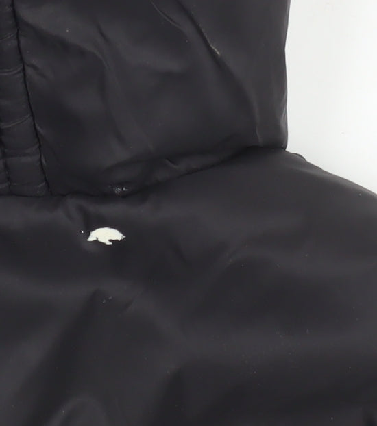 Additional view of Geographical Norway girls’ black hooded puffer coat 6 years winter jacket