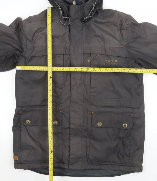 Regatta Men's Grey Waterproof Hooded Parka Jacket Size M 40in