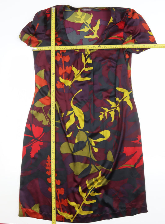 Marks and Spencer Women’s Multicoloured Floral Shift Dress Size 14
