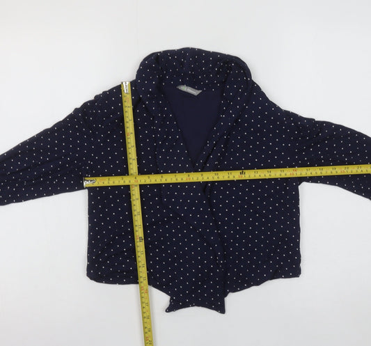 Marks and Spencer Womens Blue Polka Dot Wrap Blouse Size 12