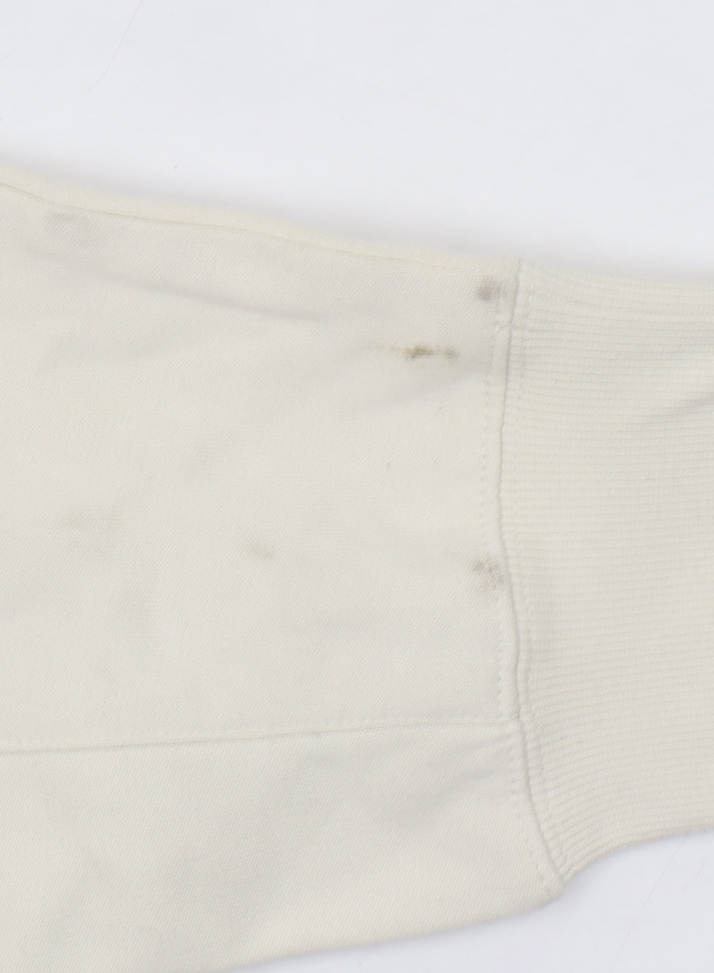 Marks and Spencer Women Ivory Cotton Crew Neck Pullover Sweatshirt M