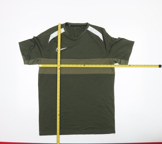 Nike Men's Green Dri-Fit Athletic T-Shirt Size M Short Sleeve