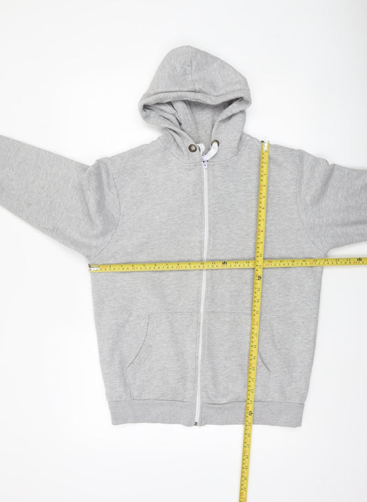 R.W.C Men’s Grey Full Zip Hoodie Sweatshirt Size L Regular Fit