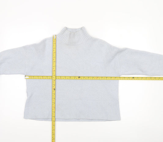 & Other Stories Women’s Grey Mock Neck Knit Jumper S