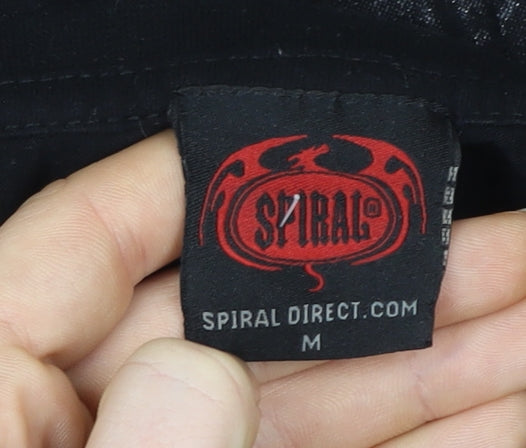 Spiral Direct Men's Black Gothic Long Sleeve Graphic Shirt M