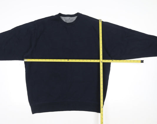 Marks and Spencer Blue Harbour Men's Blue L Crew Neck Sweatshirt
