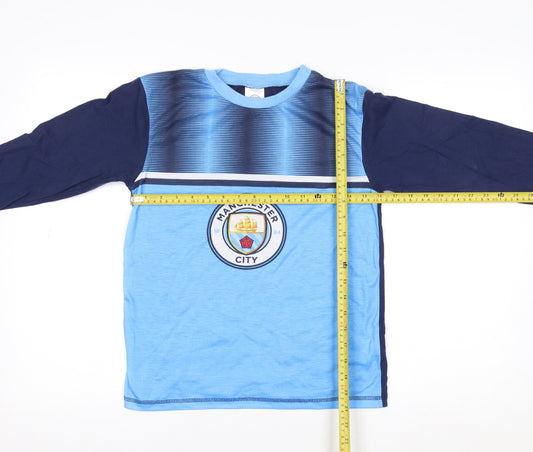 Character World Boys Blue Manchester City Long Sleeve T-Shirt 11-12 Years
