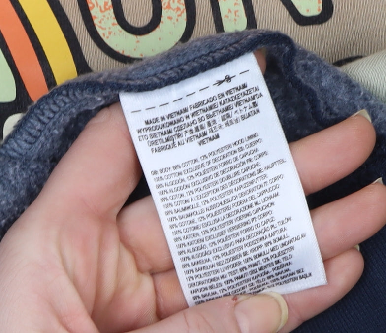 Vans Women's Small Multicoloured Pullover Hoodie Peace Design