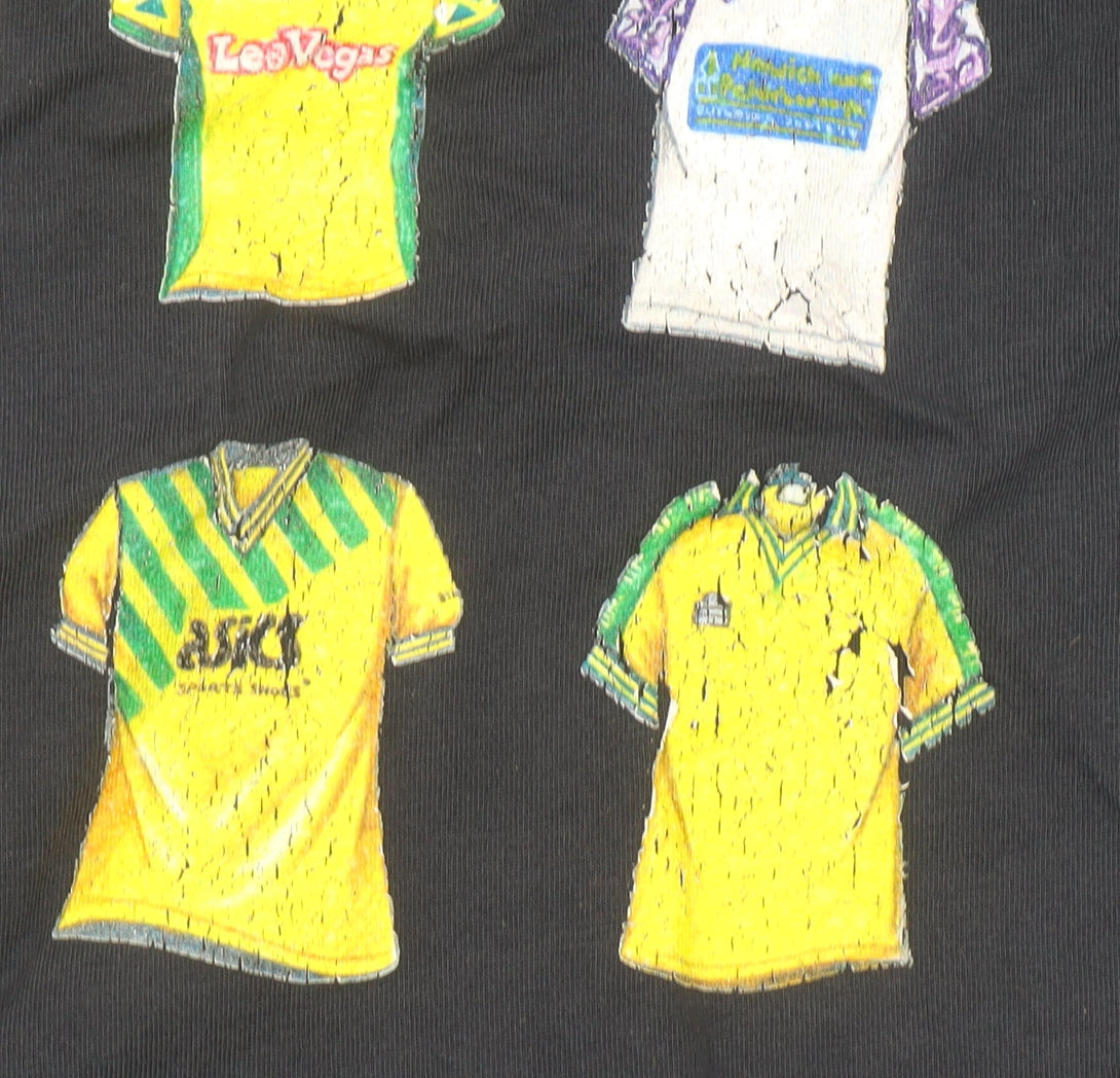 Art of Football Men’s Black L Graphic Sports Cotton T-Shirt