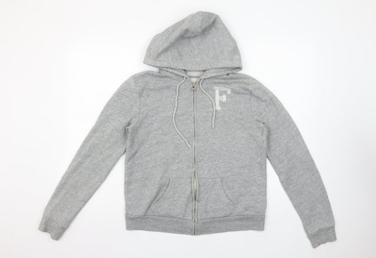 Abercrombie & Fitch Womens Grey Full Zip Hoodie M