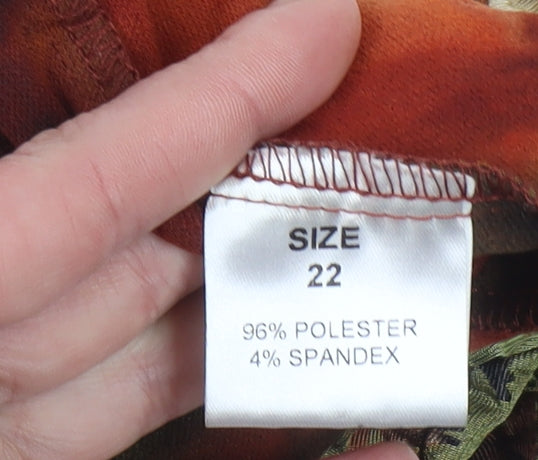 Gerard Women Multicoloured Size 22 Long Sleeve Zip Blouse