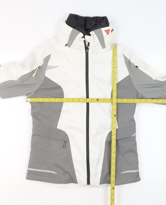 Dainese Womens White Grey Ski Jacket S Waterproof Windproof Winter