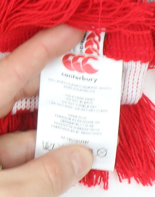 Canterbury Men's Red & White England Rugby Acrylic Scarf