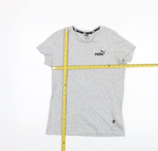 Puma Women's Grey XS Classic Crew Neck Short Sleeve T-Shirt
