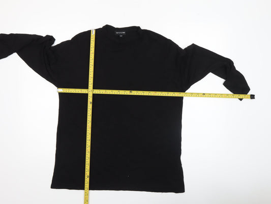 PrettyLittleThing Women's Black High Neck Long Sleeve Basic Top XS