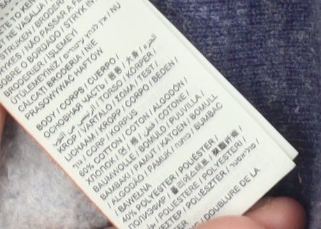 Superdry Women's Blue Full Zip Hoodie Medium Fleece Lined Casual