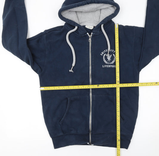 Advance Apparel Men’s Blue Full Zip Hoodie L University of Liverpool