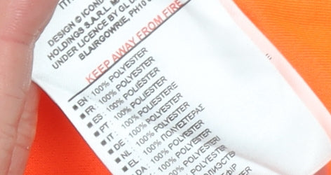 Additional view of Umbro boys’ orange long sleeve football goalkeeper jersey, size 146, polyester