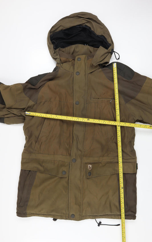 Deerhunter Men’s Brown RAM Waterproof Hooded Parka Jacket Size 52