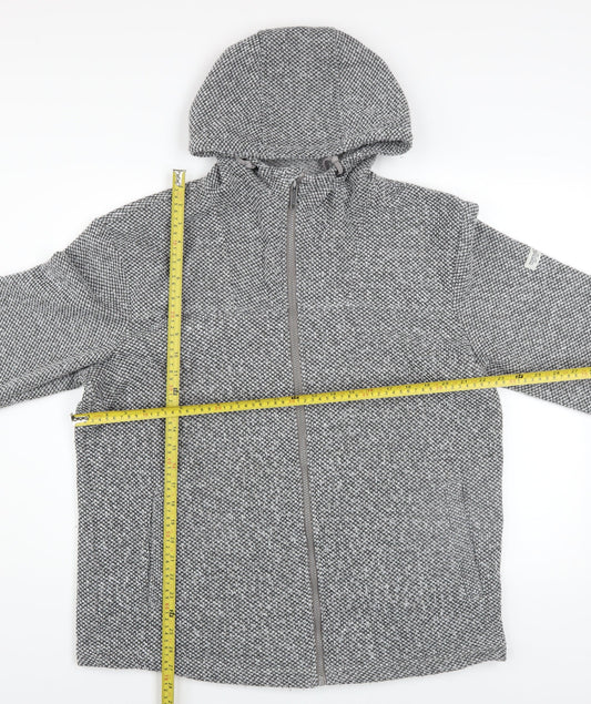 Regatta Men’s Grey Hooded Knit Jacket XL Outdoor Full Zip