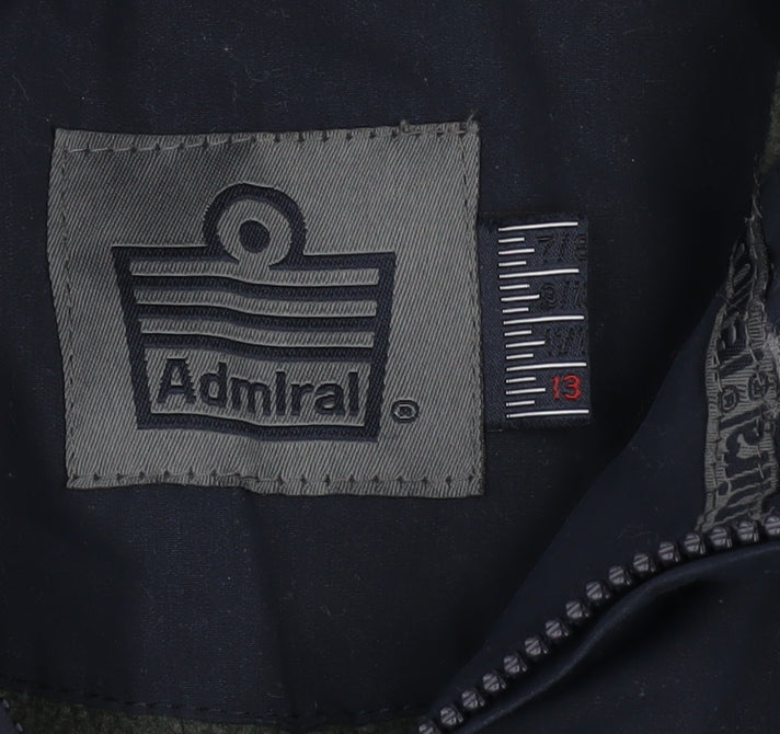 Additional view of Admiral boys’ blue hooded puffer jacket 13 years water resistant winter coat