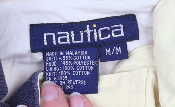 Nautica Women's Yellow Cotton Blend Windbreaker Jacket M