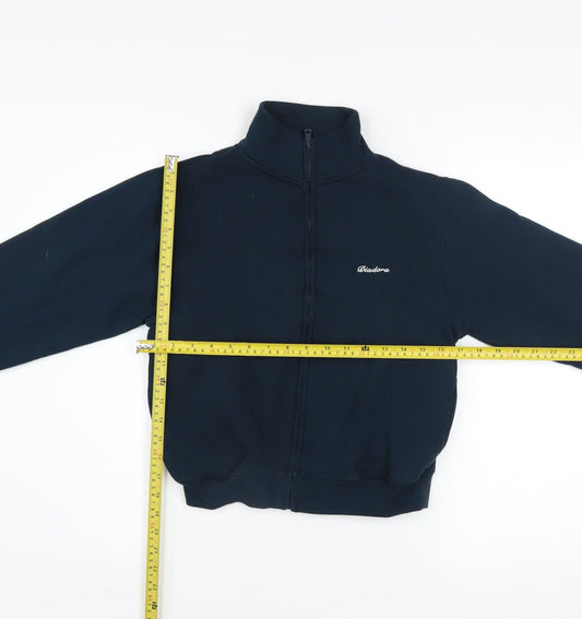 Diadora Women's Blue Size 12 Track Jacket Full Zip Activewear