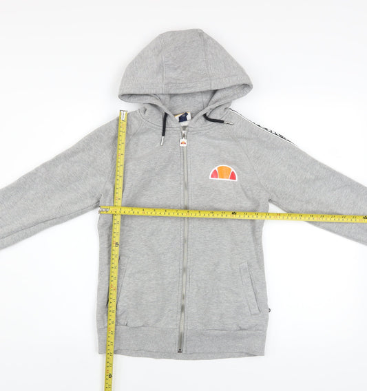 Ellesse Womens Grey Size 6 Full Zip Hoodie Jacket