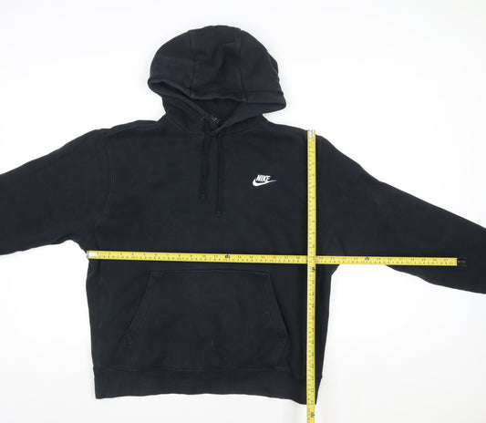 Nike Men's Black Pullover Hoodie M Sports Fleece Sweatshirt