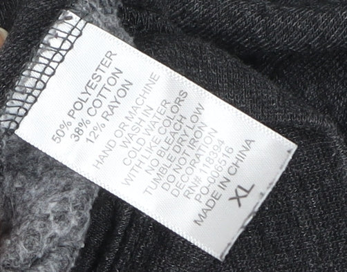 Vic Firth Men's Grey Full Zip Hooded Music Jacket XL