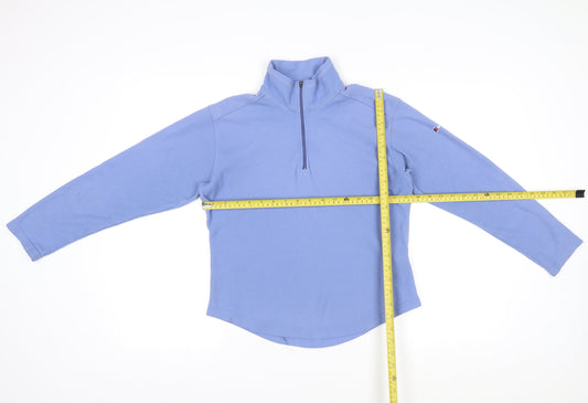 Berghaus Womens Blue Fleece 1/2 Zip Pullover Sweatshirt Size 10