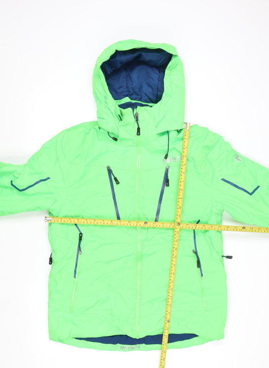 Nevica Men's Green L Hooded Waterproof Ski Jacket Winter Coat
