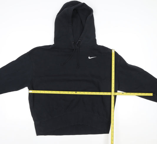 Nike Men's Black Pullover Hoodie Size M Fleece Sportswear