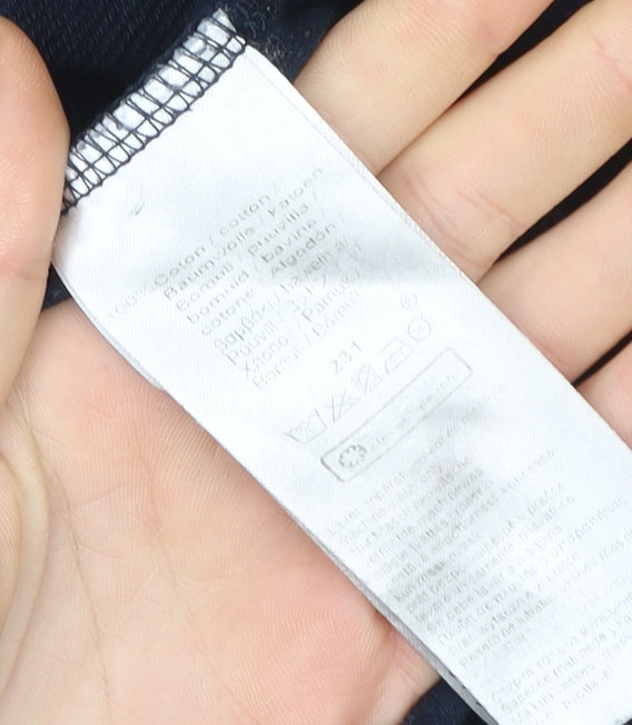 Armor Lux Men's Blue Cotton Crew Neck Nautical Sweatshirt M