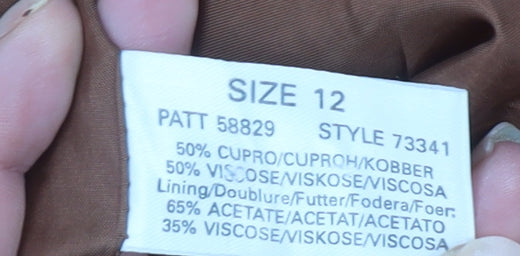 Planet Women's Brown Long Blazer Suit Jacket Size 12 Viscose Blend