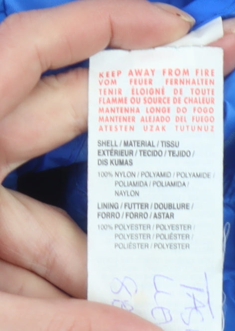 Additional view of Puma boys’ blue track jacket, size 14, years lightweight full zip sports top