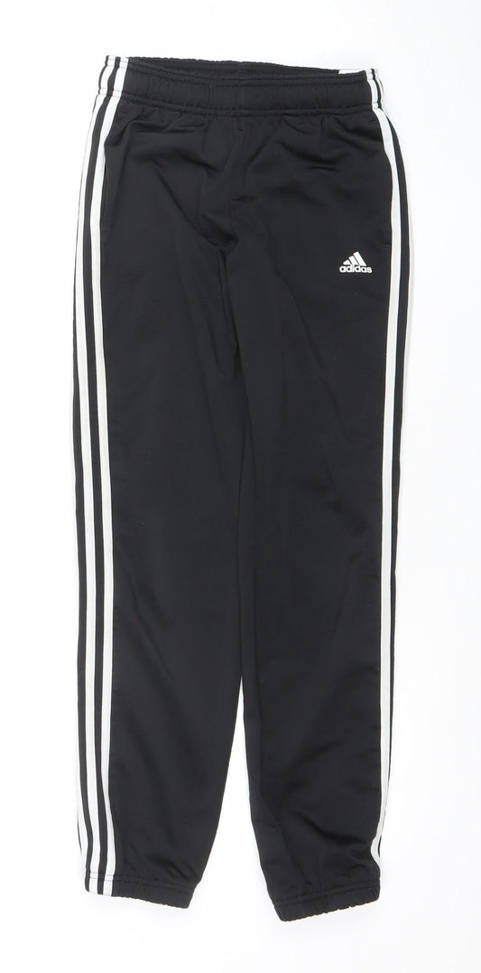 Adidas Boys Black 11-12 Years Track Pants – Quick Dry Sports Trousers