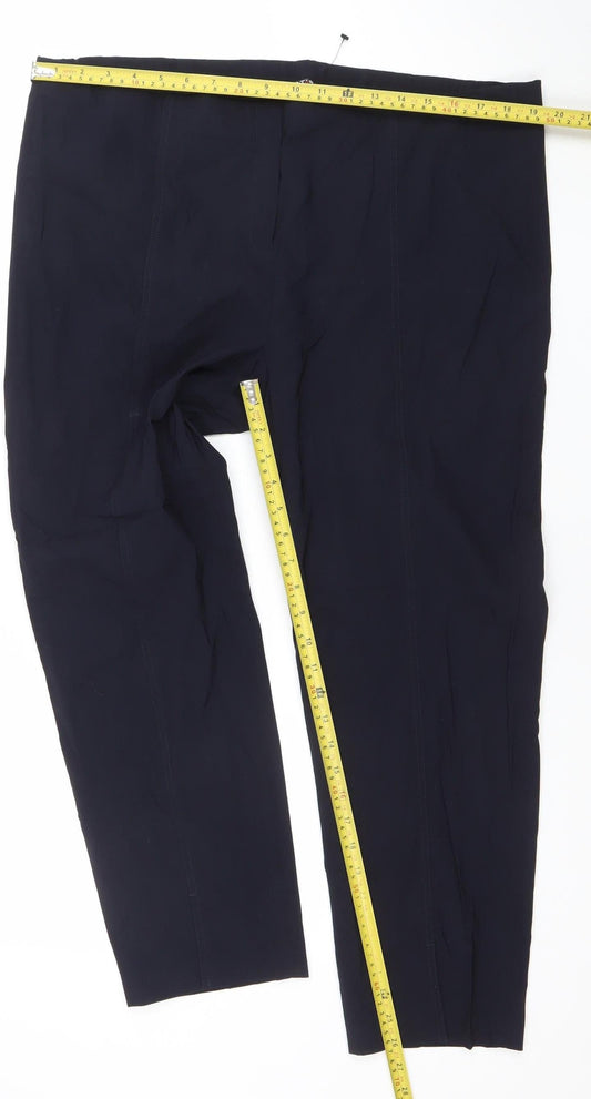 That's Me Women's Black Stretch Viscose Blend Trousers Size 22